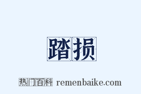 踏损是什么意思的图片